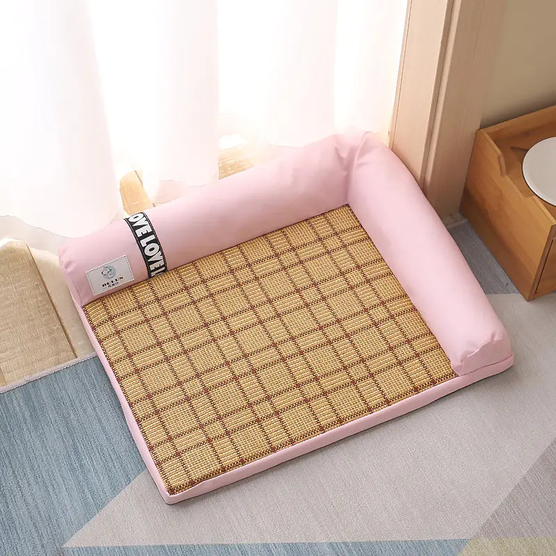 Cooling Mats for Pets - Bamboo Fiber Dog & Cat Bed